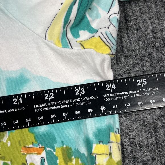 ALFRED DUNNER Shirt Women XL Scenic Lace Knit Top Beach Vacation 3/4 Sleeve READ - Picture 12 of 14